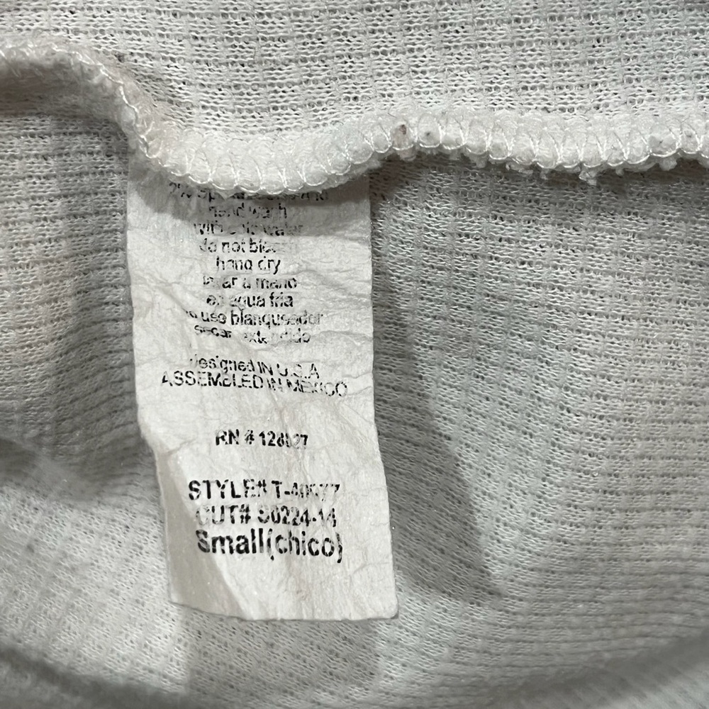 Tres Bien White Waffle Knit Hooded Sweater - Size Small - Picture 10 of 10